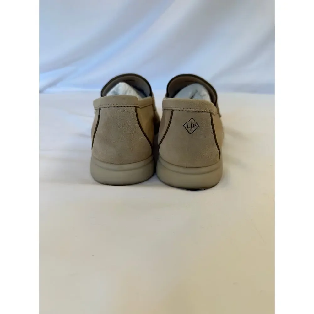 Loro Piana Summer Walk Loafers EU 38 Butter Suede Ladies Made in Italy